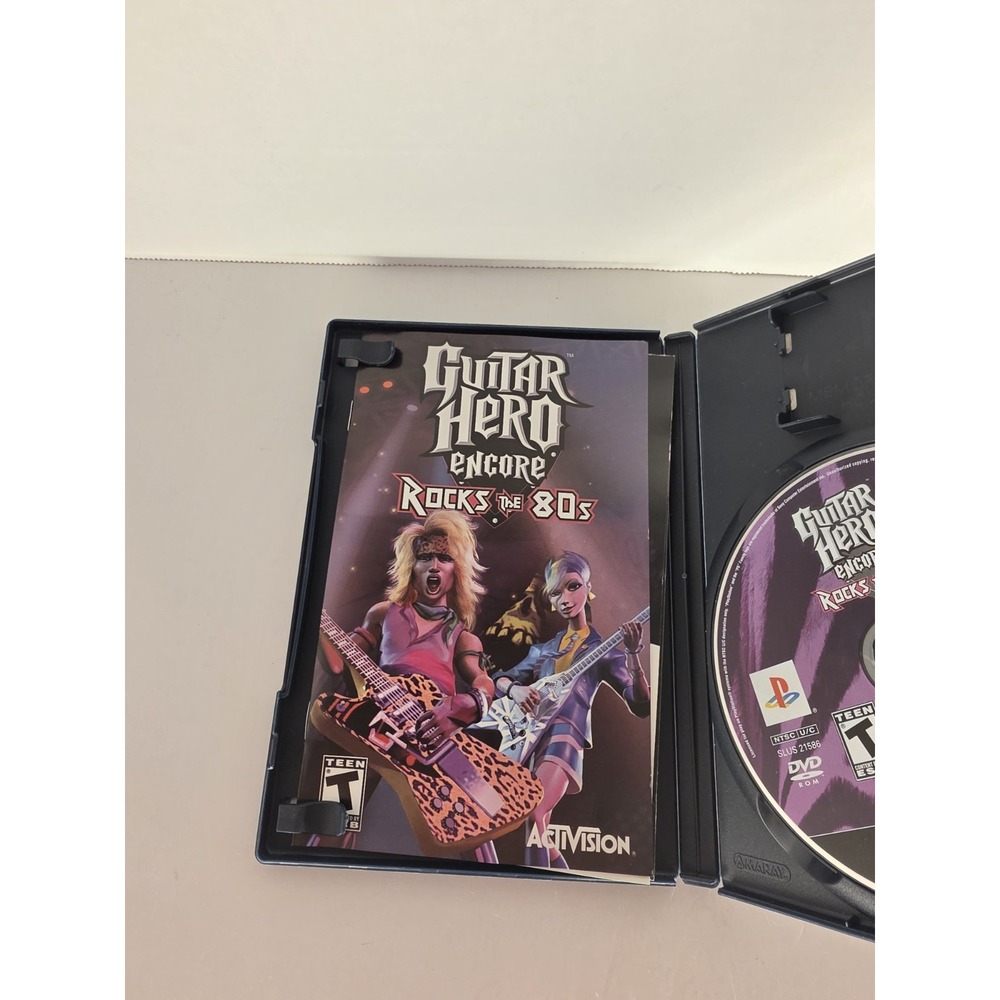 Guitar Hero Encore Rocks the 80s PS2 PlayStation 2 CIB Manual Disc Activision - Picture 4 of 5